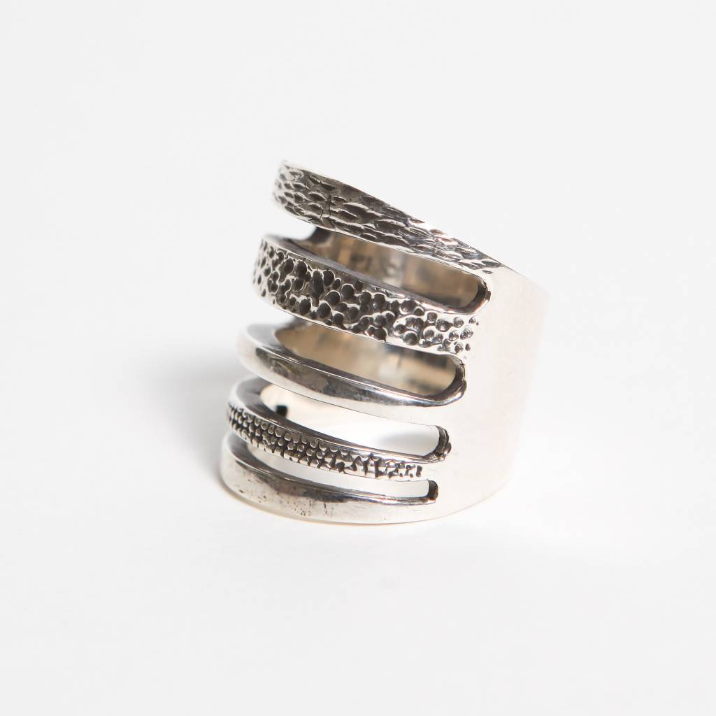 Pamela Love Single Cage Ring - Sterling Silver Size 8
