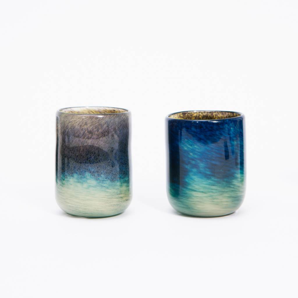 David Gibson Hand Blown Glass Tumblers