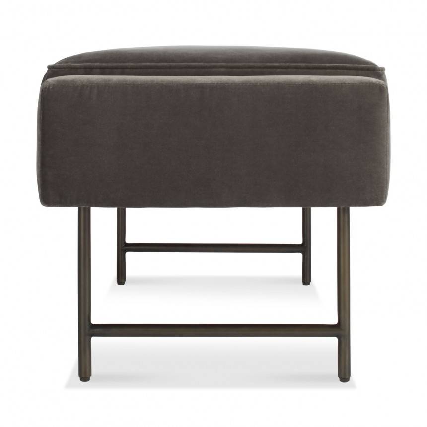 Blu Dot Bank Mink Velvet Bench