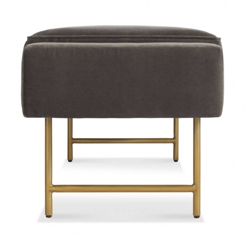 Blu Dot Bank Mink Velvet Bench