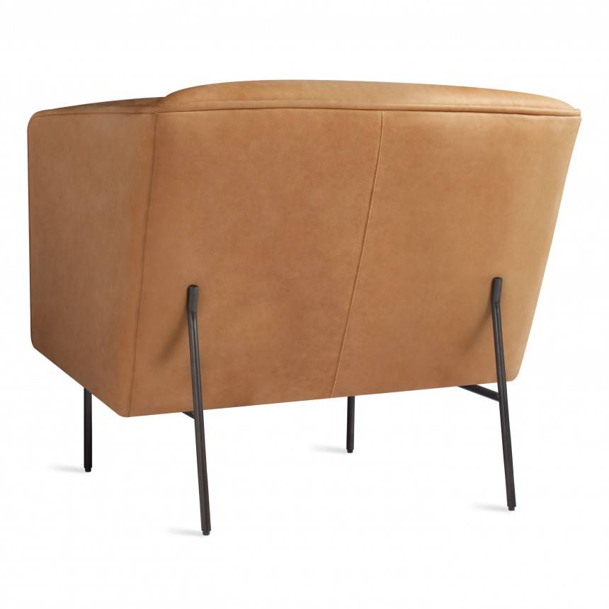 Blu Dot Dandy Leather Lounge Chair