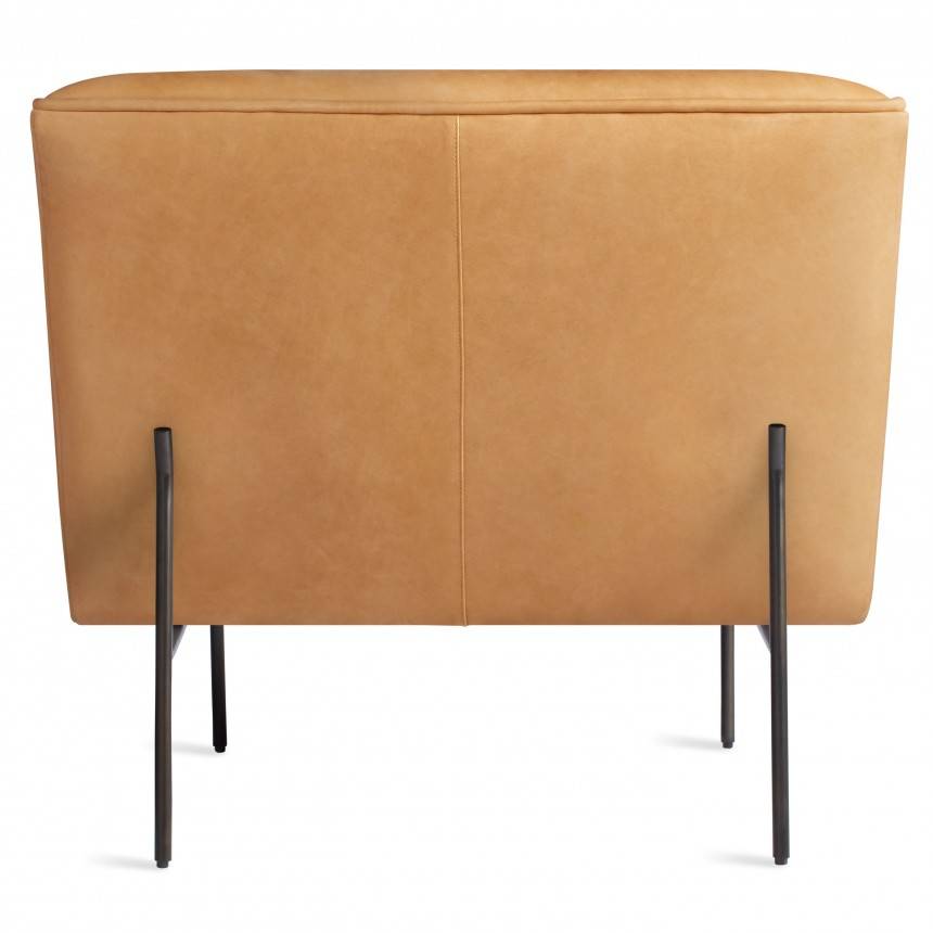 Blu Dot Dandy Leather Lounge Chair