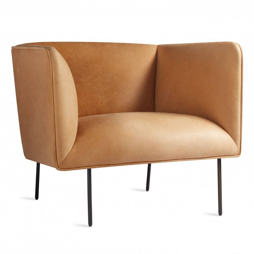 Blu Dot Dandy Leather Lounge Chair