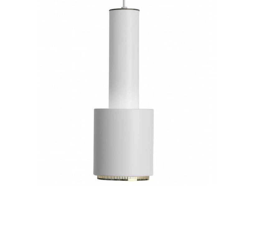 Artek A110 white/brass ring Pendant