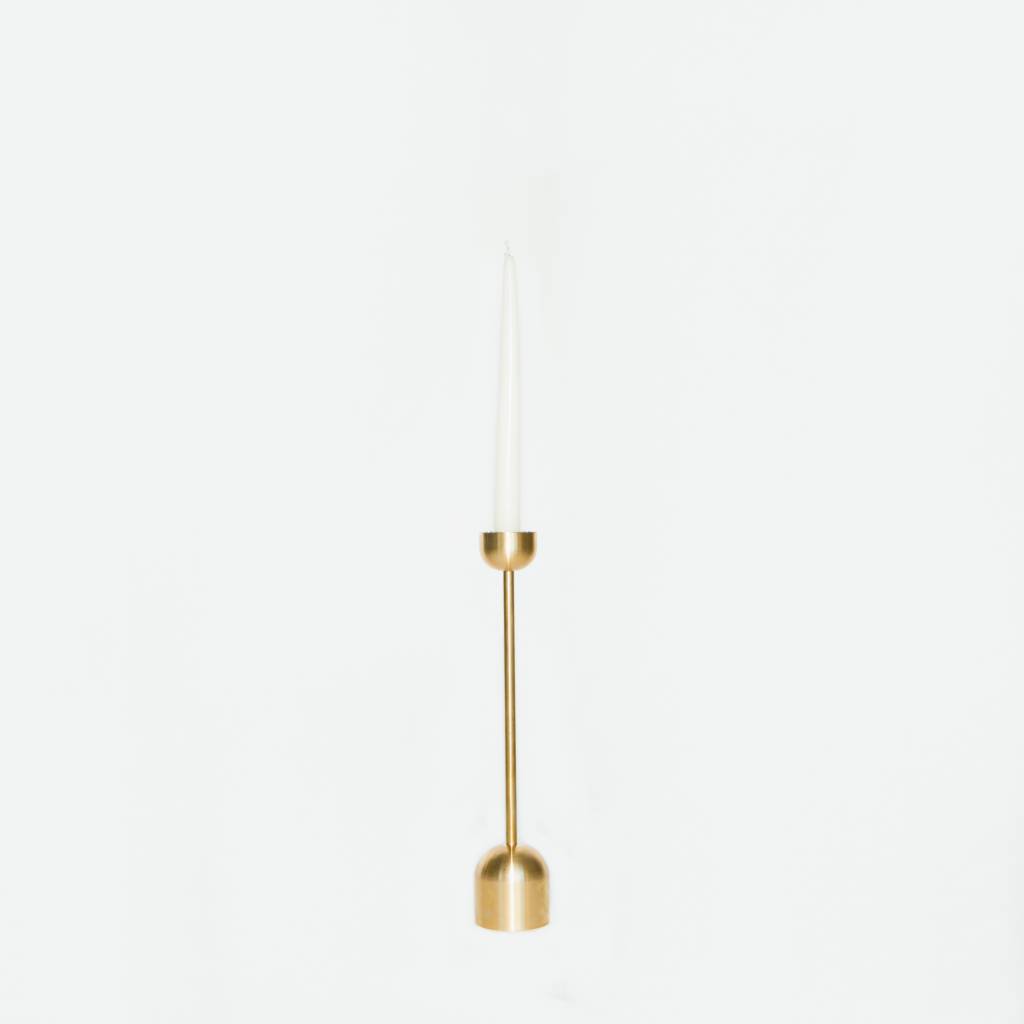 Fort Standard Brass Candle Holder