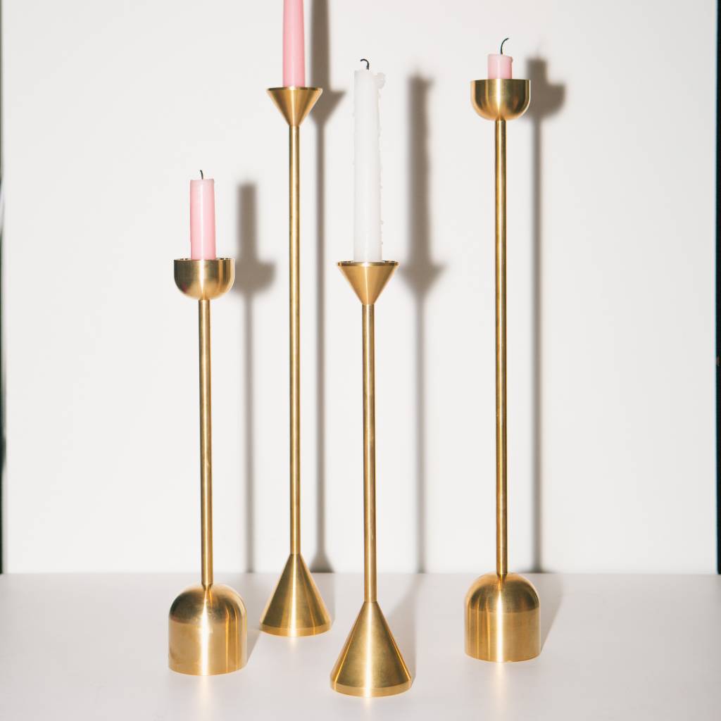 Fort Standard Brass Candle Holder