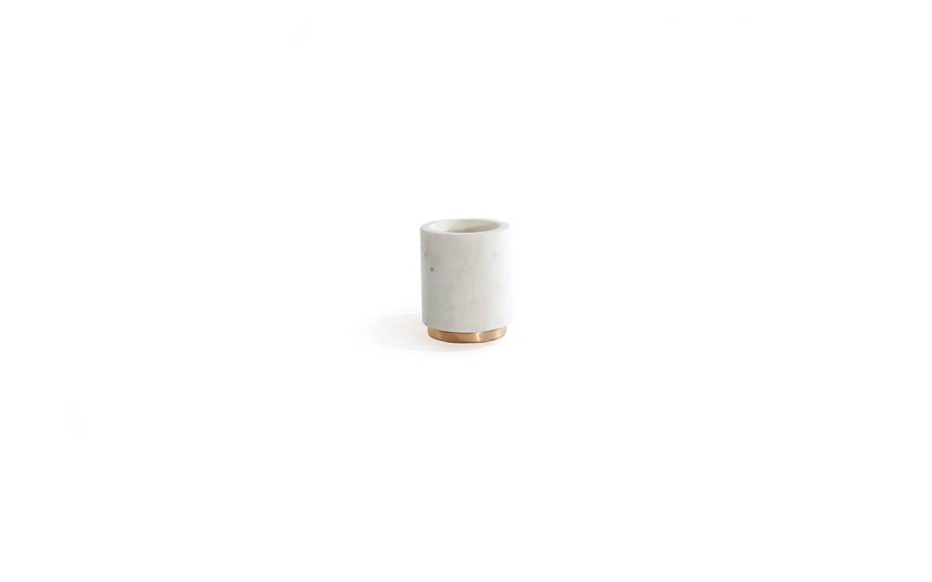 Hawkins NY Mara Marble + Copper Utility Canister