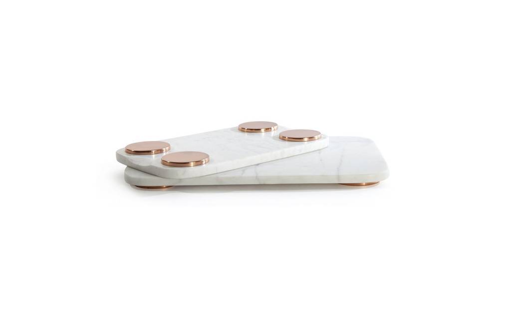 Hawkins NY Mara Marble + Copper Serving Board
