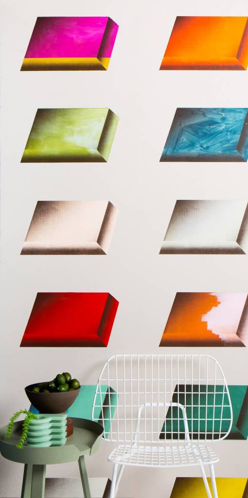 New Hat Above Below - Multi Wallpaper (per yard)