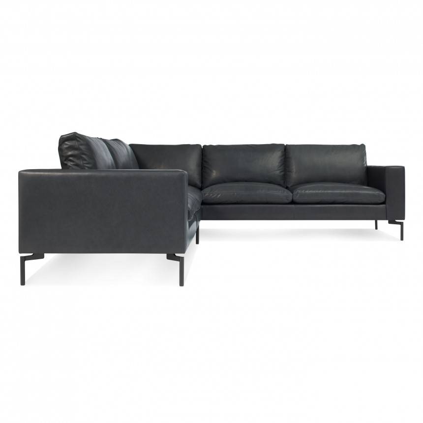 Blu Dot New Standard Right Sectional Sofa Leather