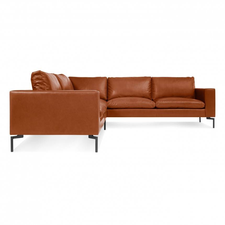 Blu Dot New Standard Right Sectional Sofa Leather