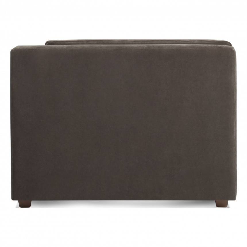 Blu Dot Bank Mink Velvet 80" Sleeper Sofa