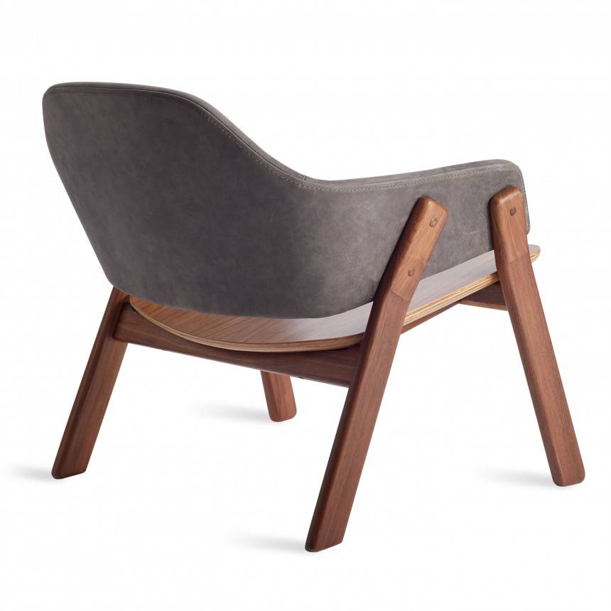 Blu Dot Clutch Leather Lounge Chair