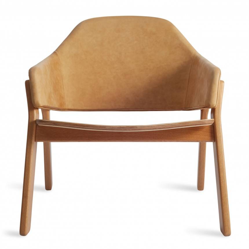 Blu Dot Clutch Leather Lounge Chair