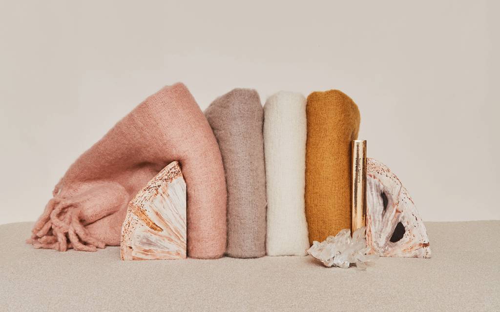 Hawkins NY Simple Mohair Throw