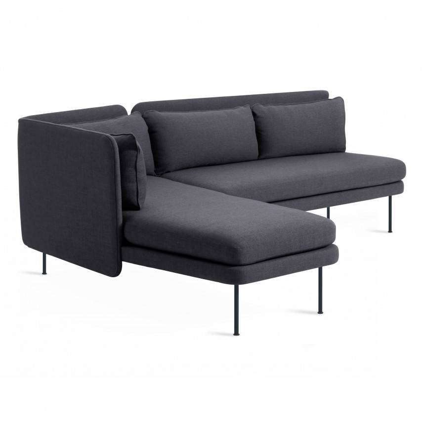 Blu Dot Bloke Armless Sofa with Left Arm Chaise