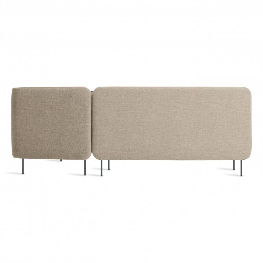 Blu Dot Bloke Armless Sofa with Right Arm Chaise