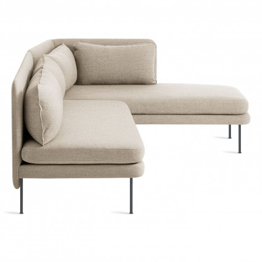 Blu Dot Bloke Armless Sofa with Right Arm Chaise