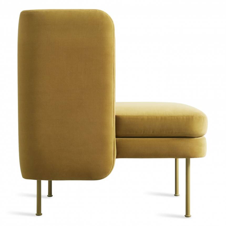Blu Dot Bloke Velvet Lounge Chair