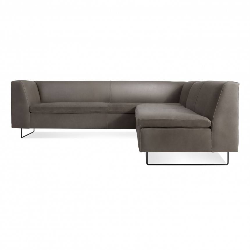 Blu Dot Bonnie and Clyde Leather Sectional Sofa