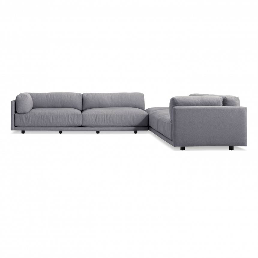 Blu Dot Sunday Backless L Sectional Sofa