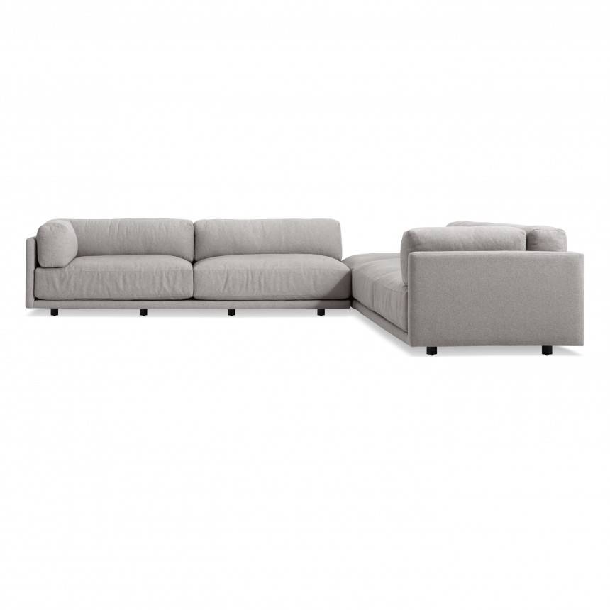 Blu Dot Sunday Backless L Sectional Sofa
