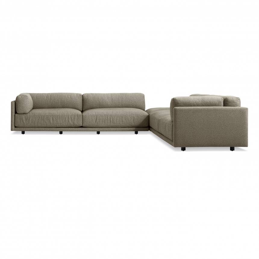 Blu Dot Sunday Backless L Sectional Sofa