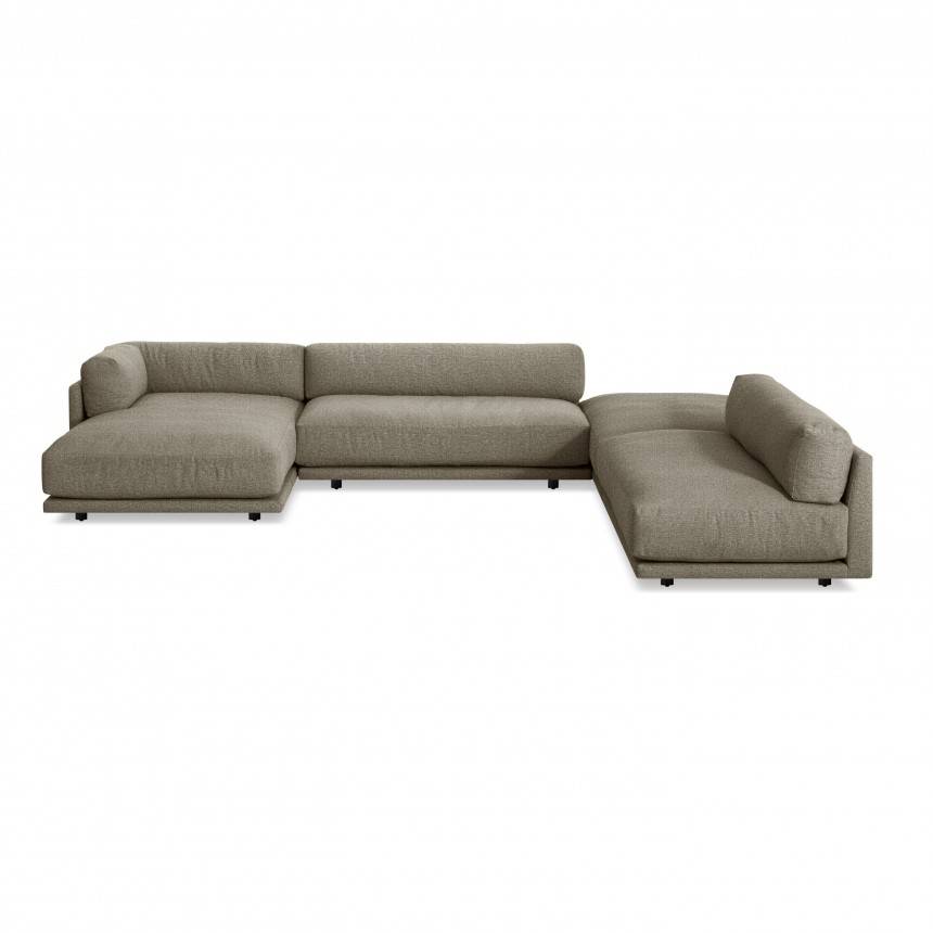 Blu Dot Sunday J Sectional Sofa w/ Left Chaise