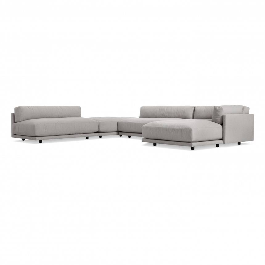 Blu Dot Sunday J Sectional Sofa w/ Right Chaise