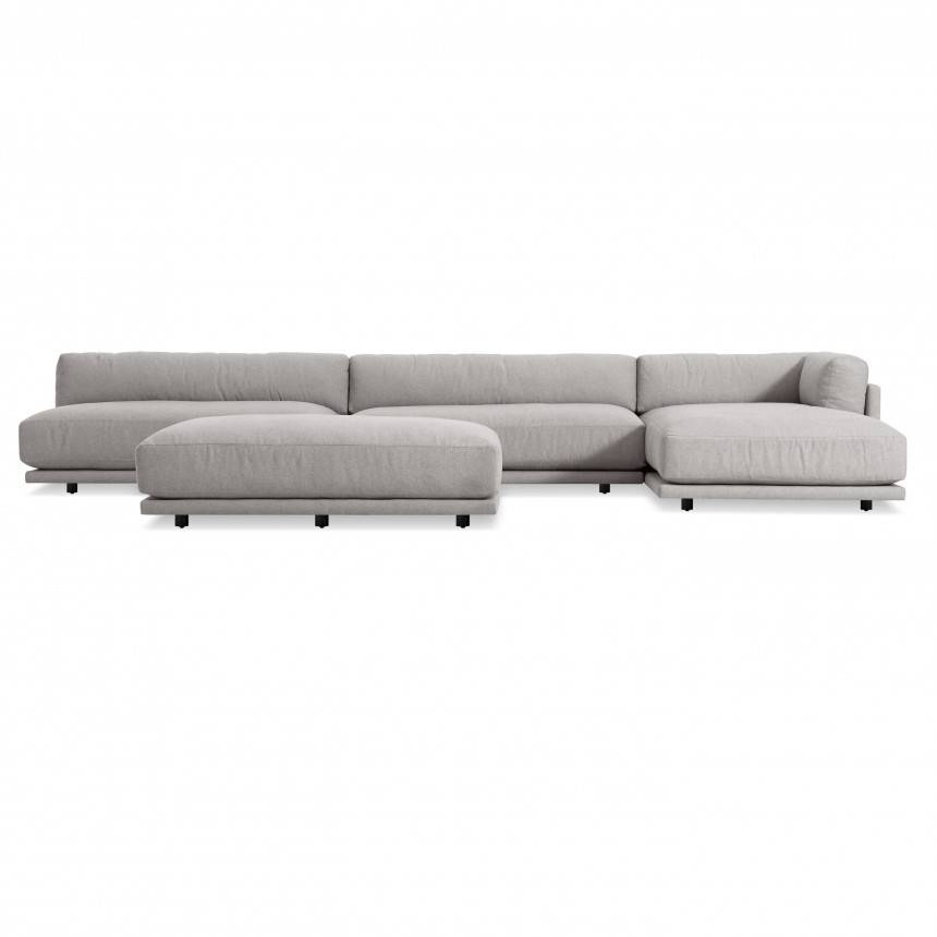 Blu Dot Sunday J Sectional Sofa w/ Right Chaise