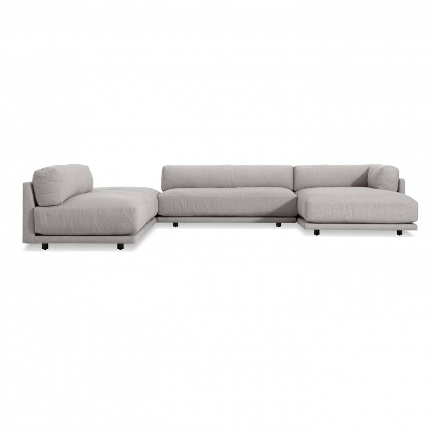 Blu Dot Sunday J Sectional Sofa w/ Right Chaise
