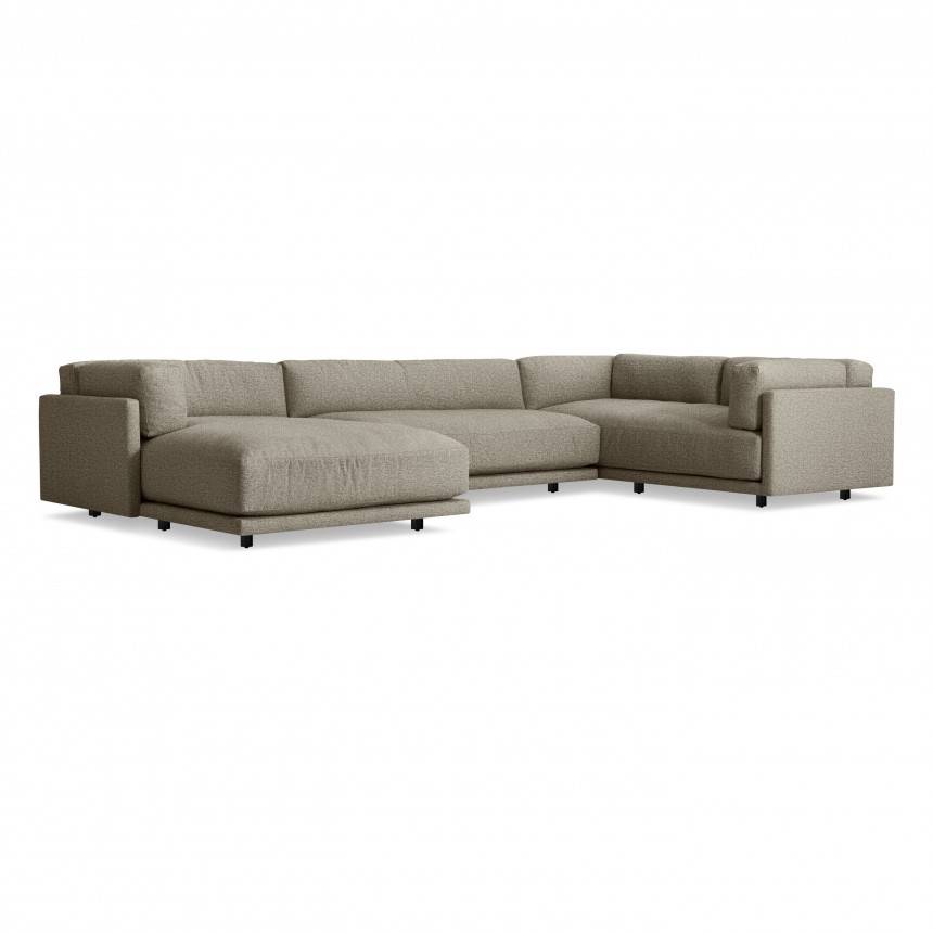Blu Dot Sunday L Sectional Sofa w/ Left Arm Chaise