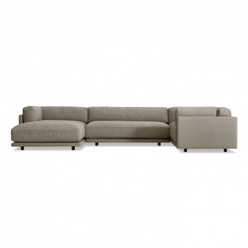 Blu Dot Sunday L Sectional Sofa w/ Left Arm Chaise