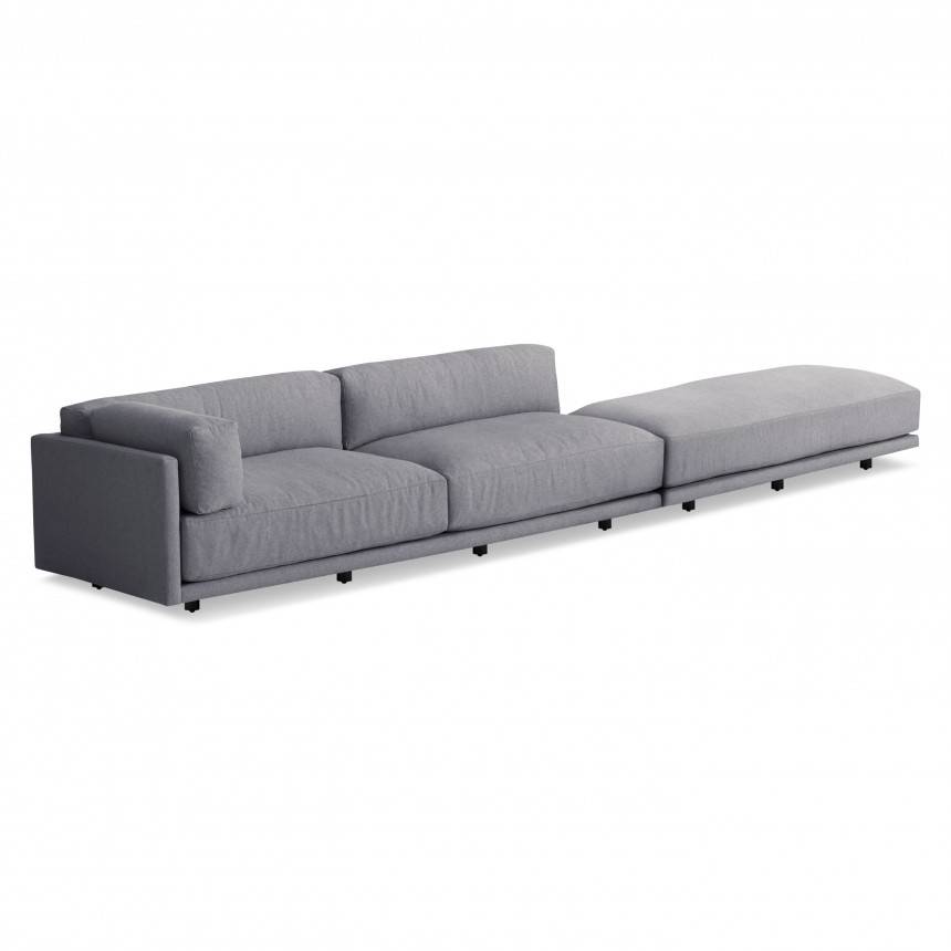 Blu Dot Sunday Long and Low Sectional Sofa