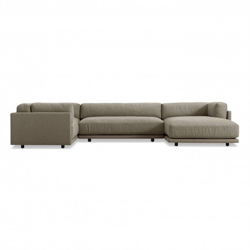 Blu Dot Sunday L Sectional Sofa w/ Right Arm Chaise