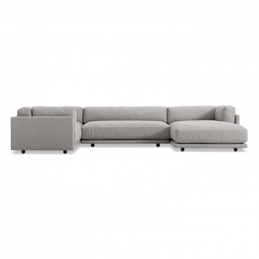 Blu Dot Sunday L Sectional Sofa w/ Right Arm Chaise