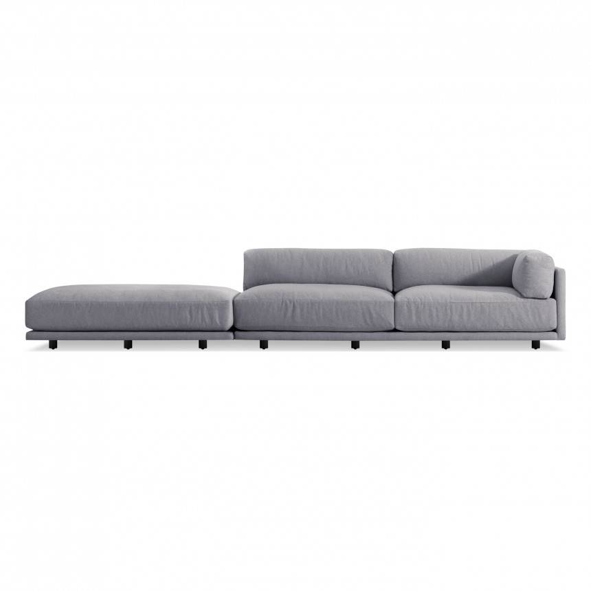 Blu Dot Sunday Long and Low Sectional Sofa