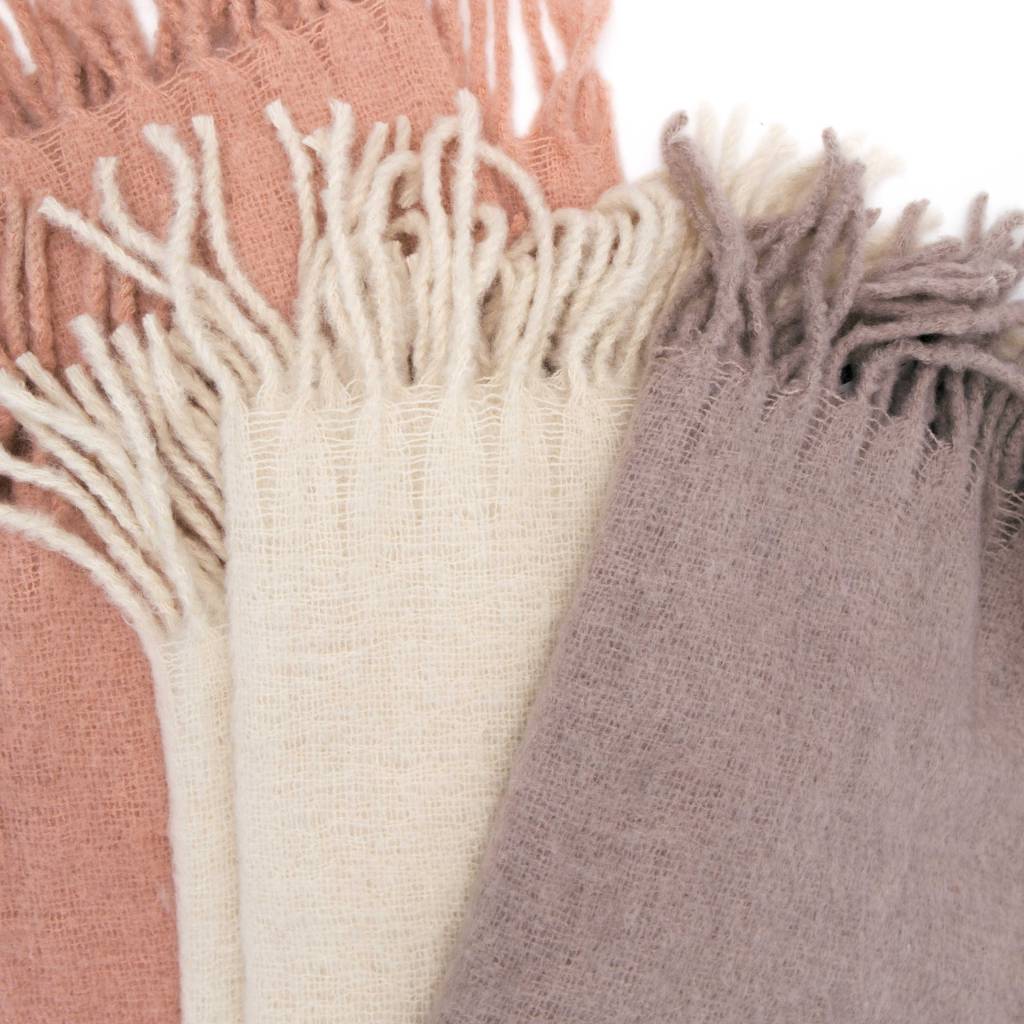 Hawkins NY Simple Mohair Throw