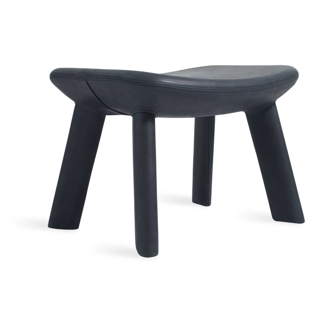 Blu Dot Neat Leather Ottoman