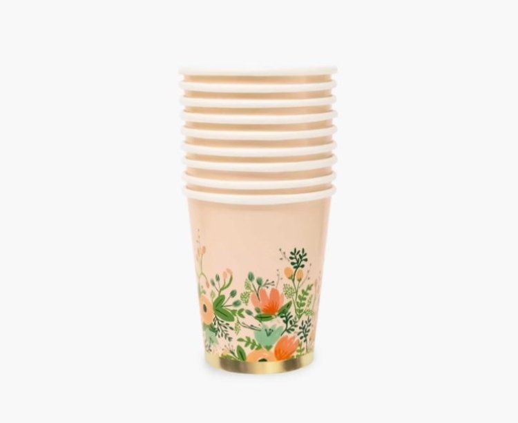 RIFLE PAPER CO VERRES EN CARTON - WILDFLOWER
