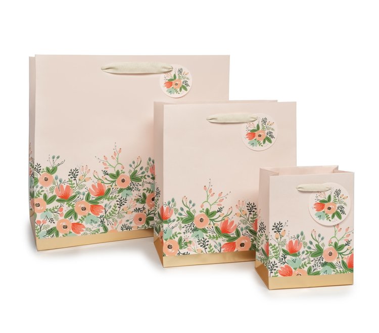 RIFLE PAPER CO SAC CADEAU (PETIT) - WILDFLOWER