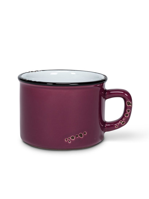 ABBOTT TASSE À CAPPUCCINO ENAMEL - PLUM