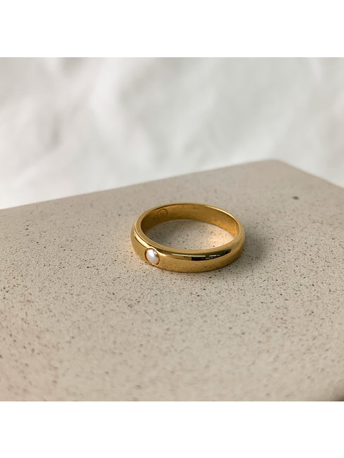 HORACE JEWELRY BAGUE LE JONC PERLÉ - OR