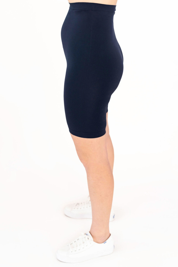 ROSE MATERNITÉ BIKER SHORTS - MARINE