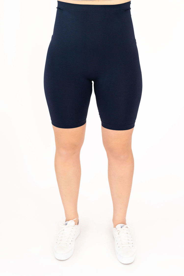 ROSE MATERNITÉ BIKER SHORTS - MARINE