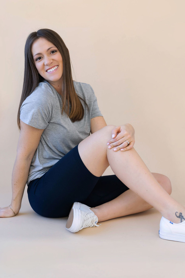 ROSE MATERNITÉ BIKER SHORTS - MARINE