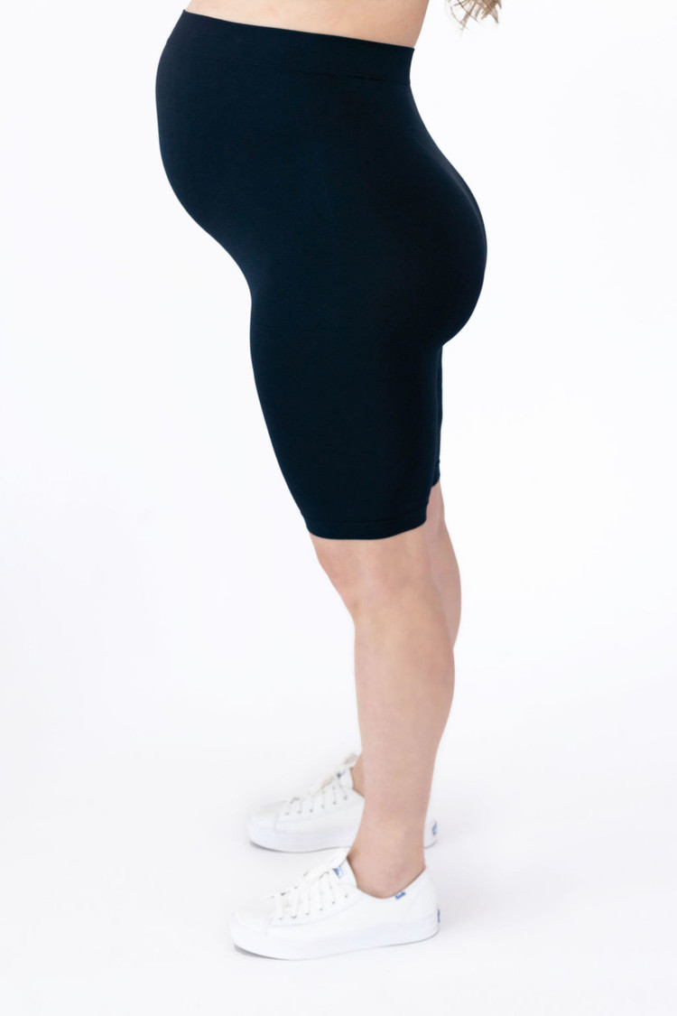ROSE MATERNITÉ BIKER SHORTS - MARINE