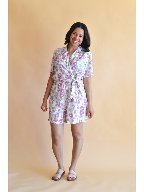 THE KORNER JUMPSUIT (22199069) - BEIGE & VIOLET