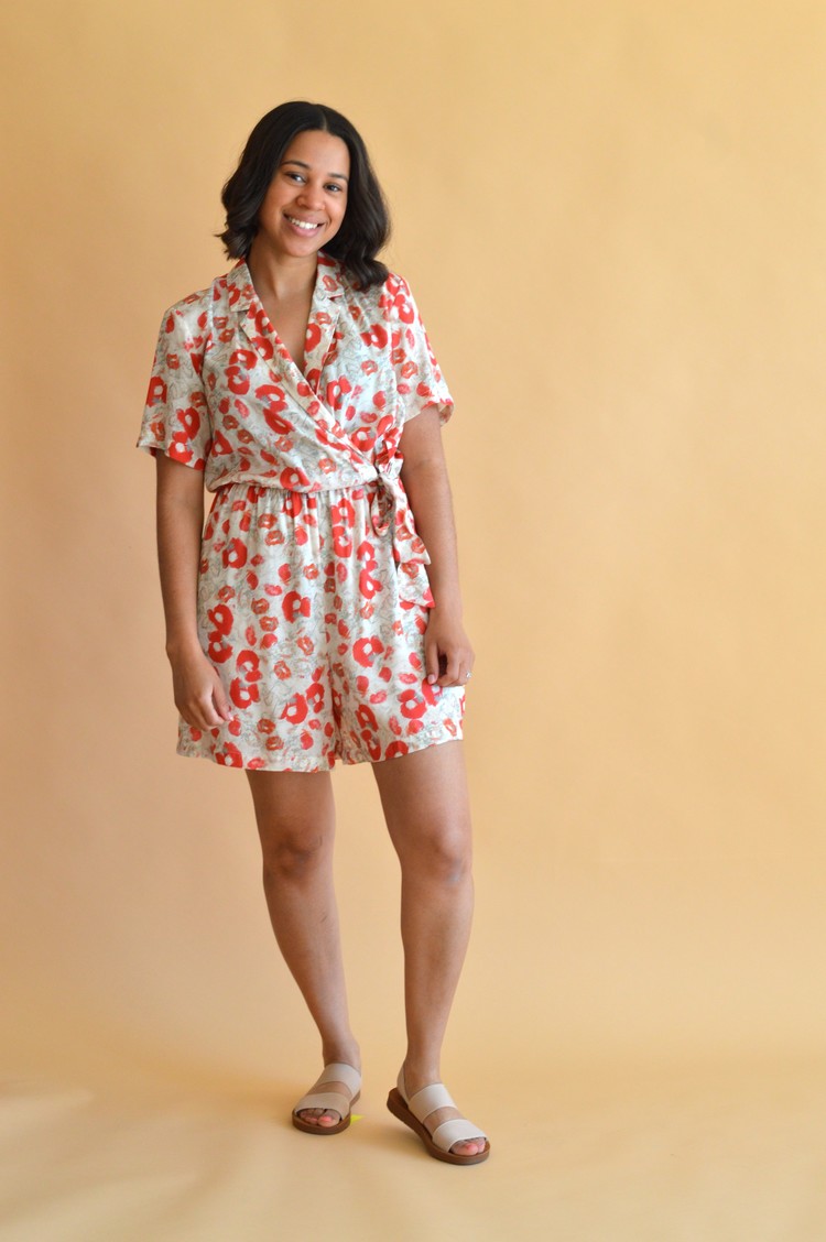 THE KORNER JUMPSUIT (22199069) - BEIGE & ROUGE