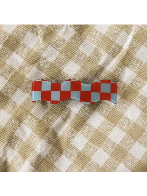 HORACE JEWELRY BARRETTE DAMIERO - ROUGE ET BLEU